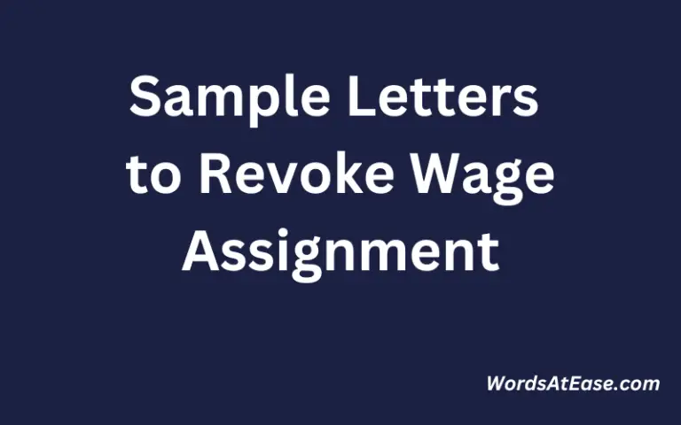 revocation of wage assignment illinois