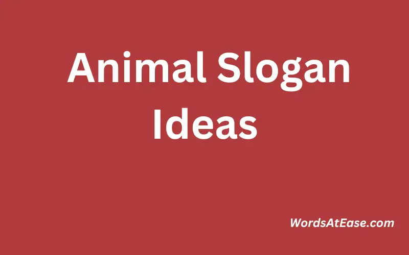 Animal Slogan Ideas