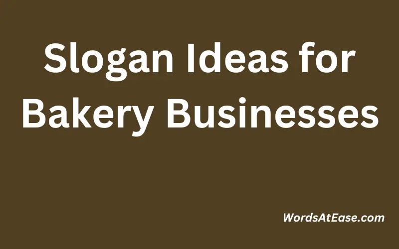 Slogan Ideas for Bakery Businesses