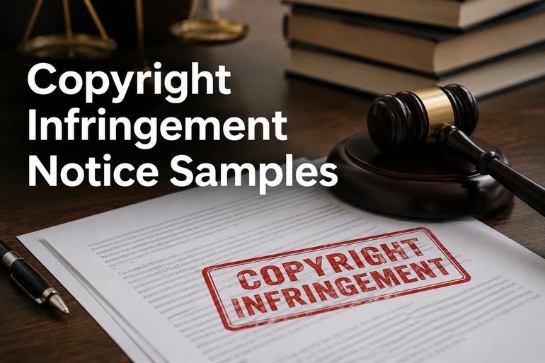 Copyright Infringement Notice Samples