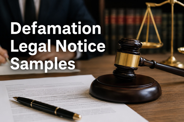 Defamation Legal Notice Samples